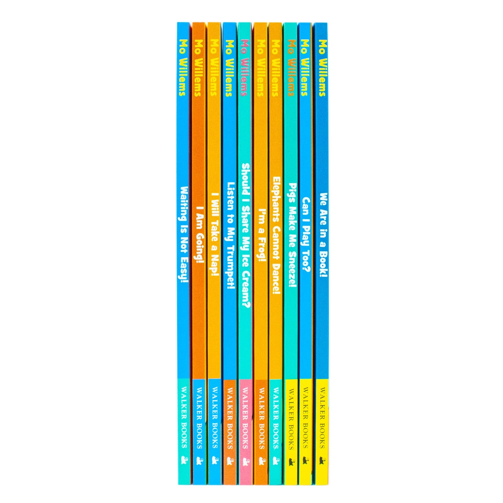 Elephant & Piggie paperback box set arranged to display the full range of ten titles