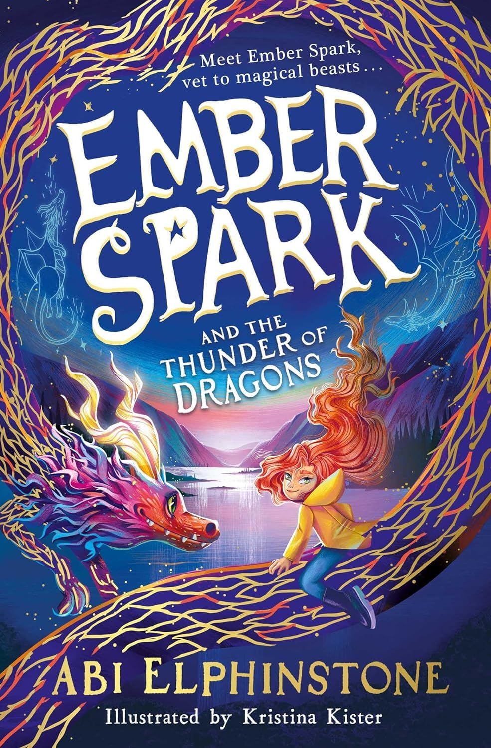 Back cover artwork and synopsis for the Ember Spark paperback series by Abi Elphinstone, ages 8-12 fantasy adventure books