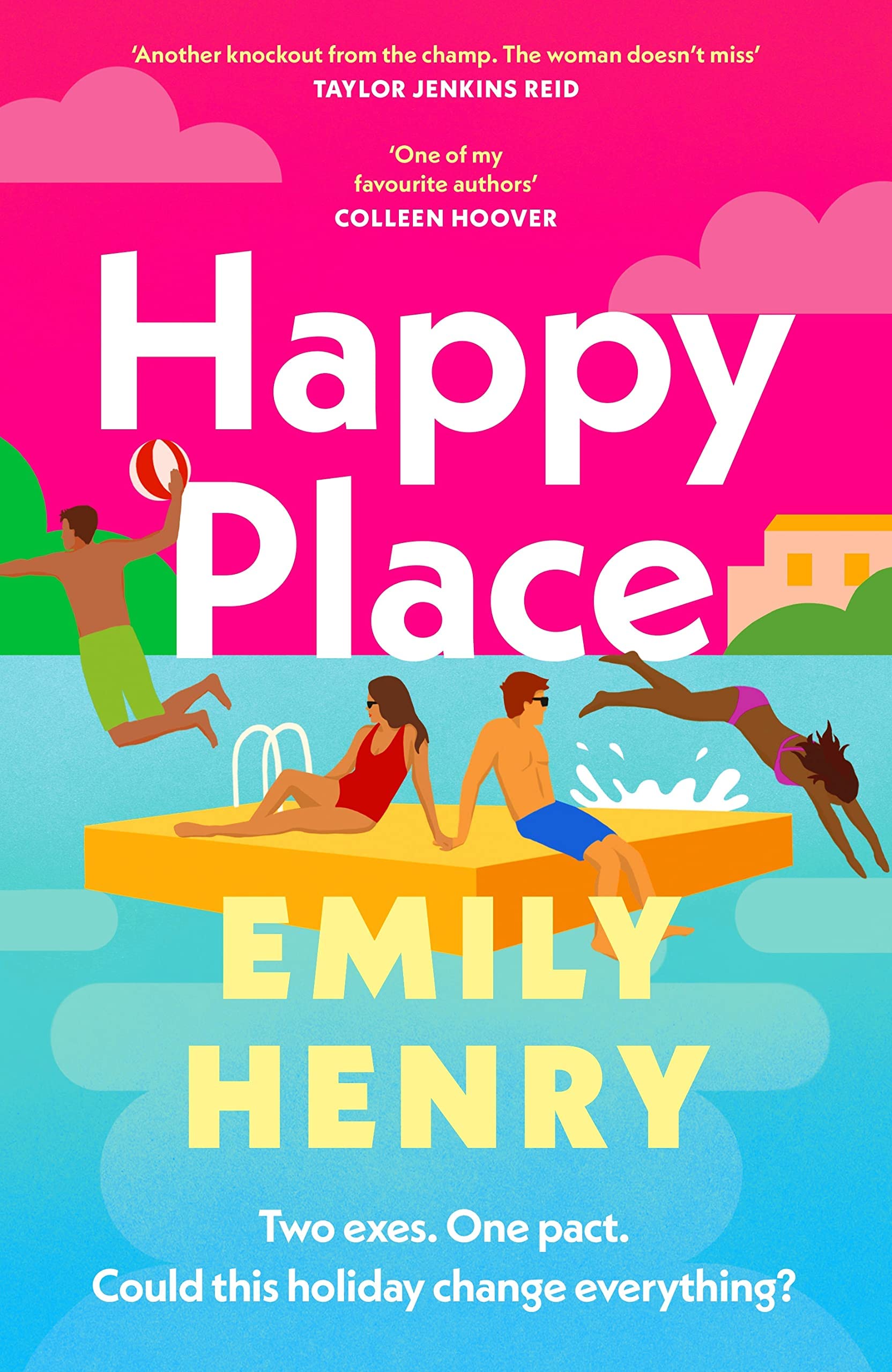 Back cover of the Emily Henry Collection 4 Books Set with blurbs for all four contemporary romance novels