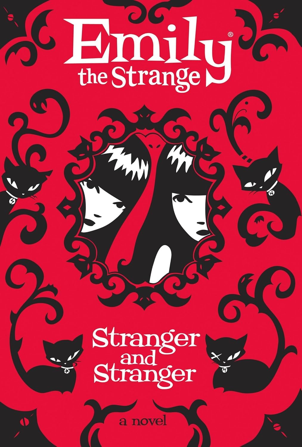 Emily the Strange hardcover back cover with book synopsis