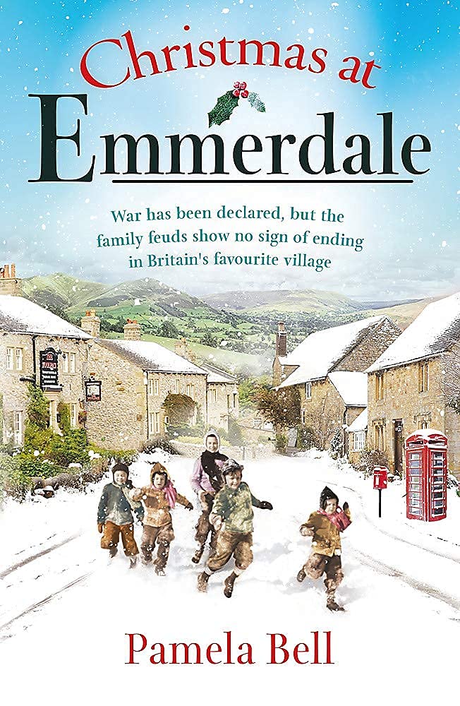 Front cover of Emmerdale at War paperback novel by Pamela Bell