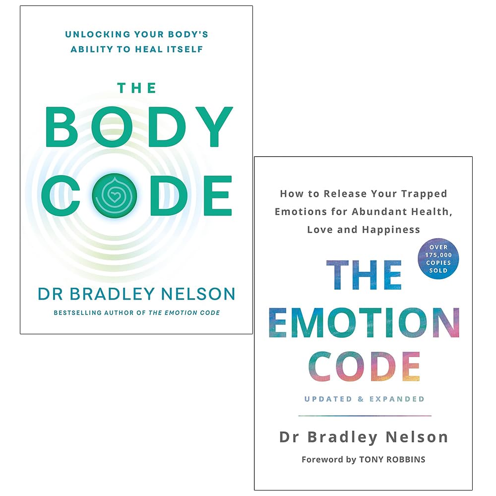 Front cover of the Dr. Bradley Nelson 2-book paperback set featuring The Body Code and The Emotion Code, Vermilion non-fiction self-help titles.