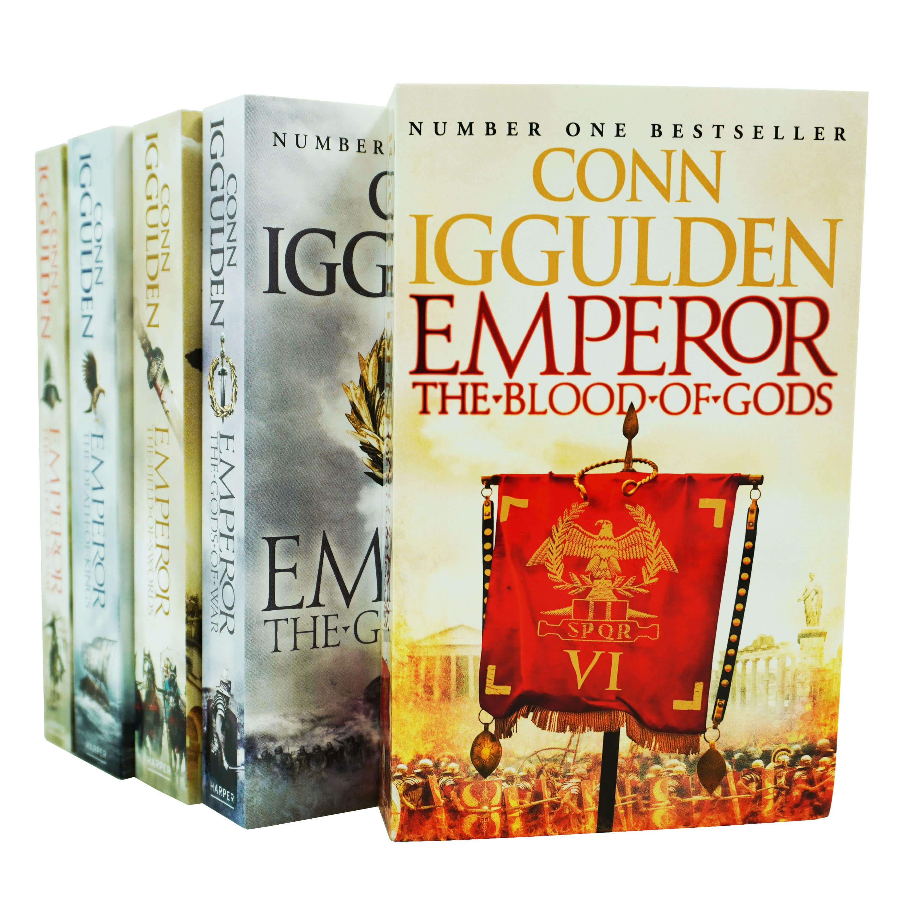Thumbnail of Conn Iggulden Emperor Series 5 book paperback set showing all covers