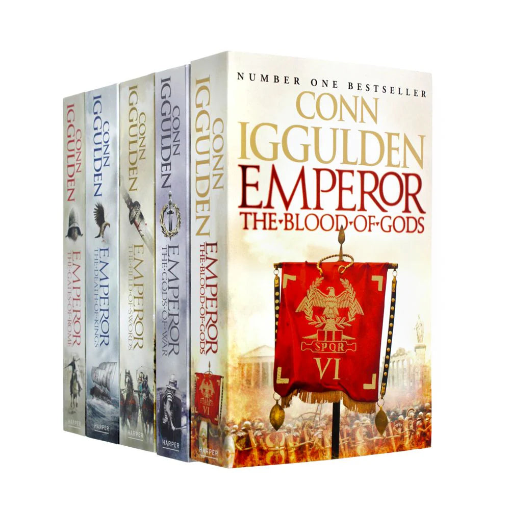 Emperor Series by Conn Iggulden 5 books paperback collection set cover artwork