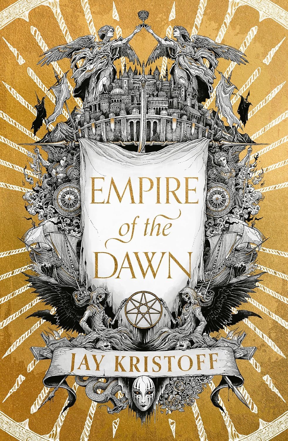 Empire of the Dawn book cover from the Empire of the Vampire trilogy by Jay Kristoff