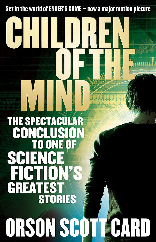 Close-up of Ender's Game paperback cover from the Ender's Saga collection set
