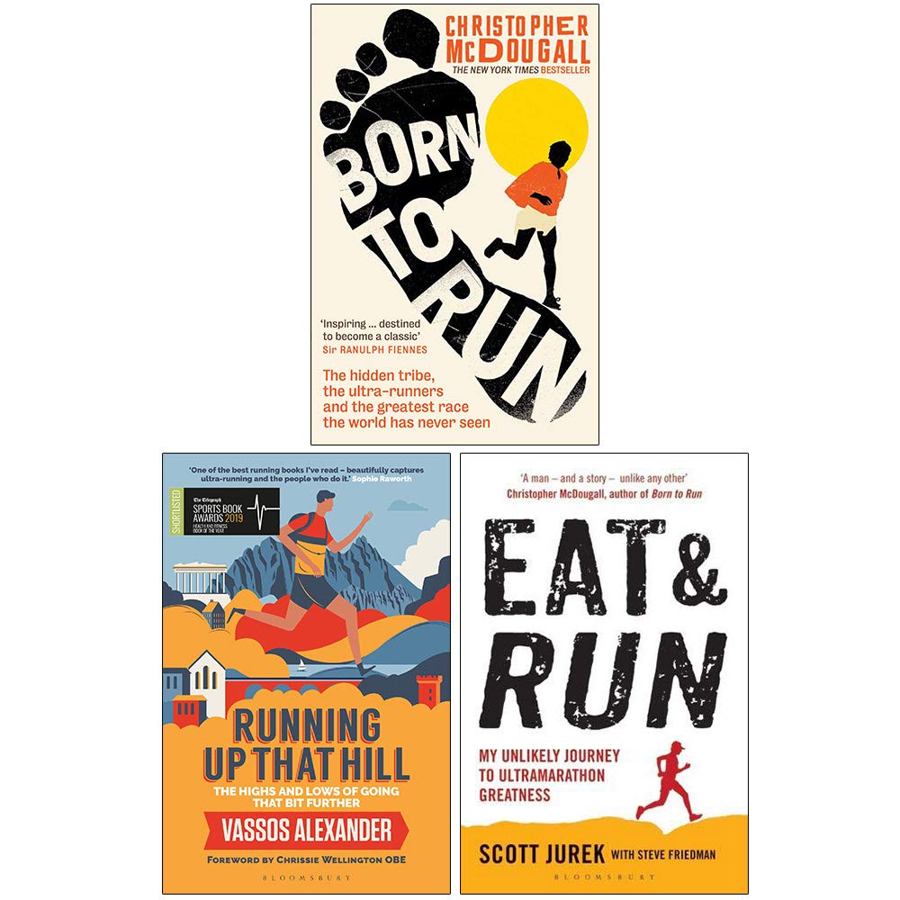 Endurance Trio 3 Books Collection Set paperback front cover featuring Born to Run, Running Up That Hill and Eat and Run