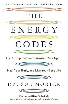 The Energy Codes paperback by Dr. Sue Morter, front cover close-up