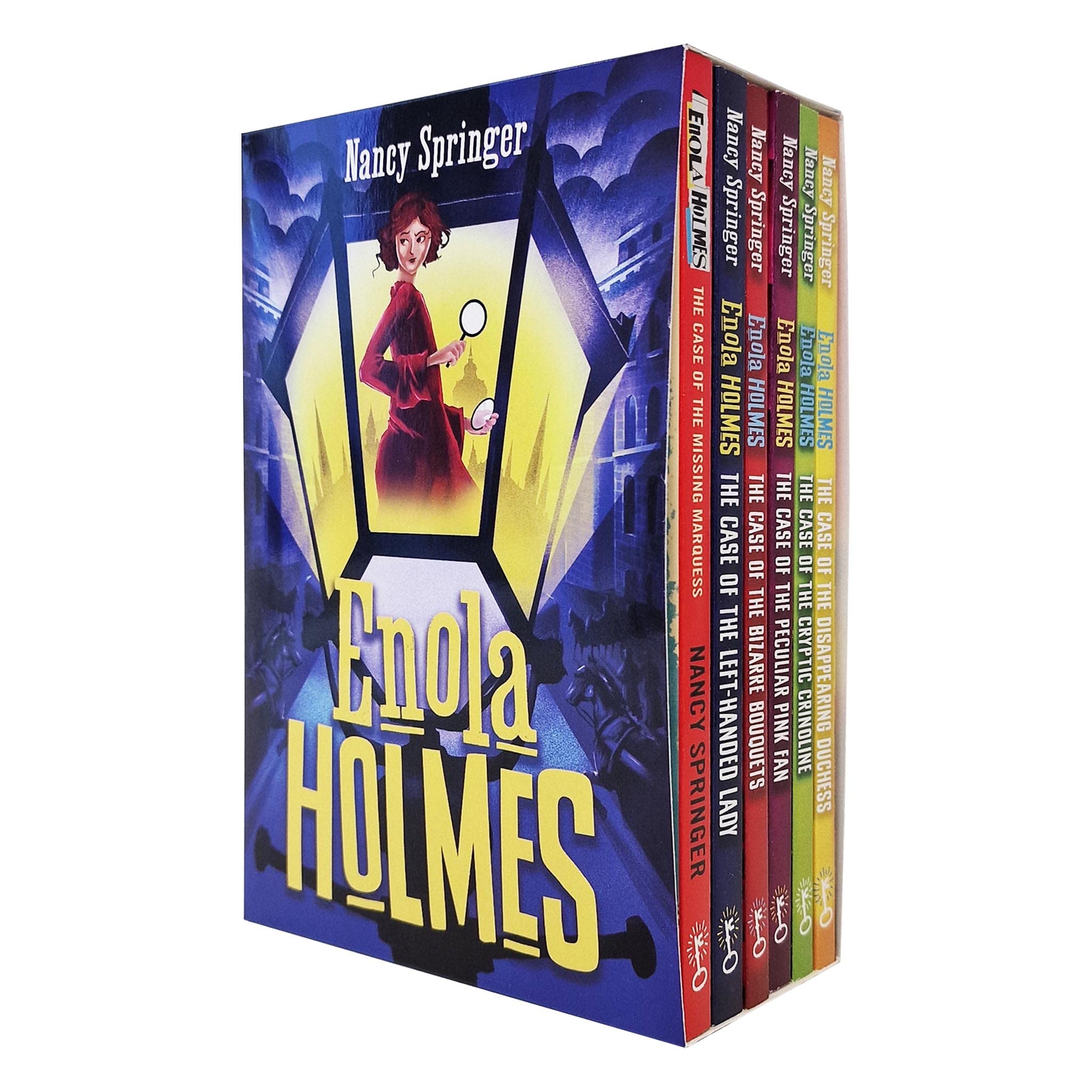 Enola Holmes Mystery Series 6 Books Collection Set by Nancy Springer - front cover of the paperback box set
