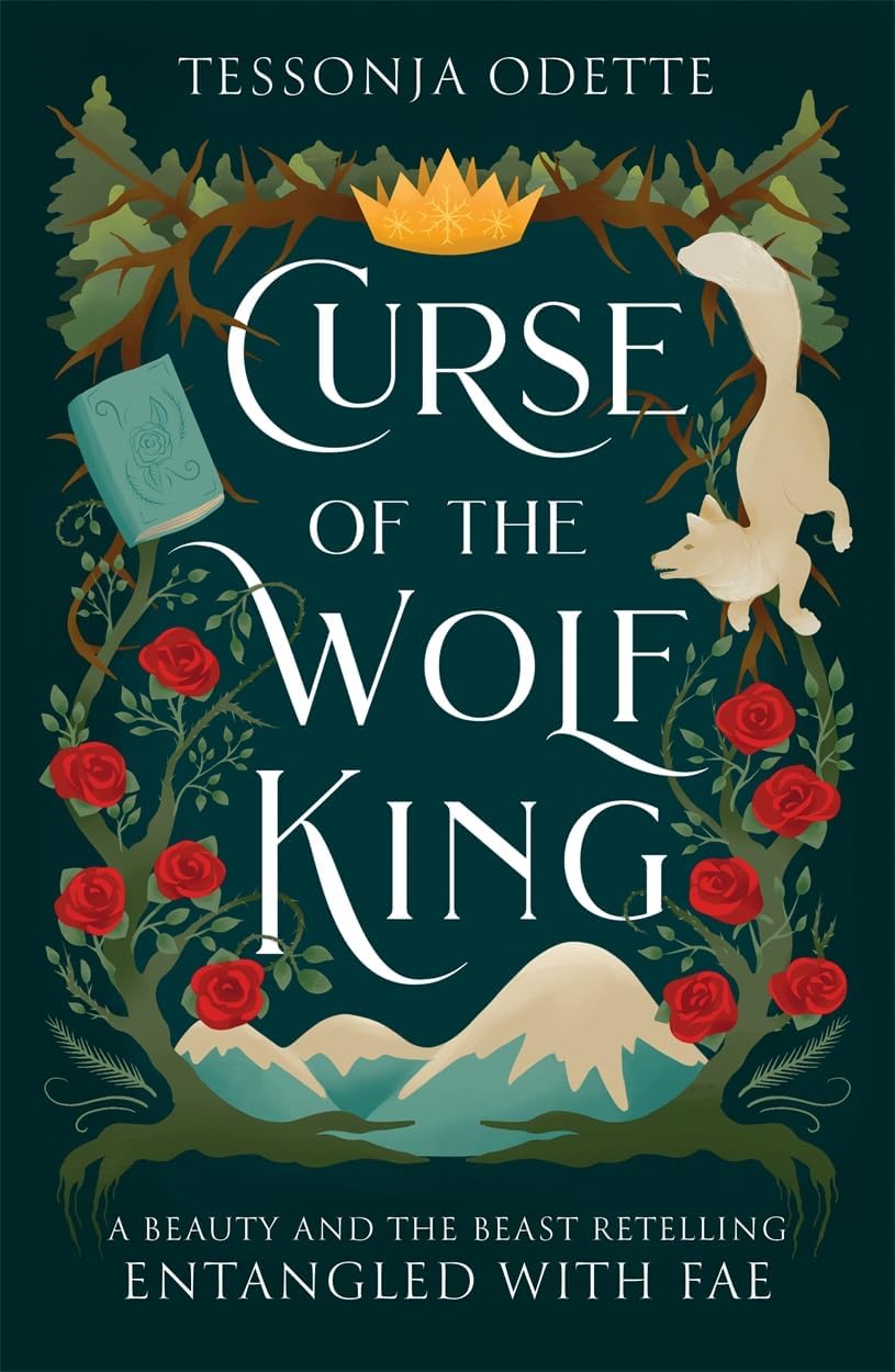 Close-up of Curse of the Wolf King and Heart of the Raven Prince paperback covers from the Entangled with Fae series