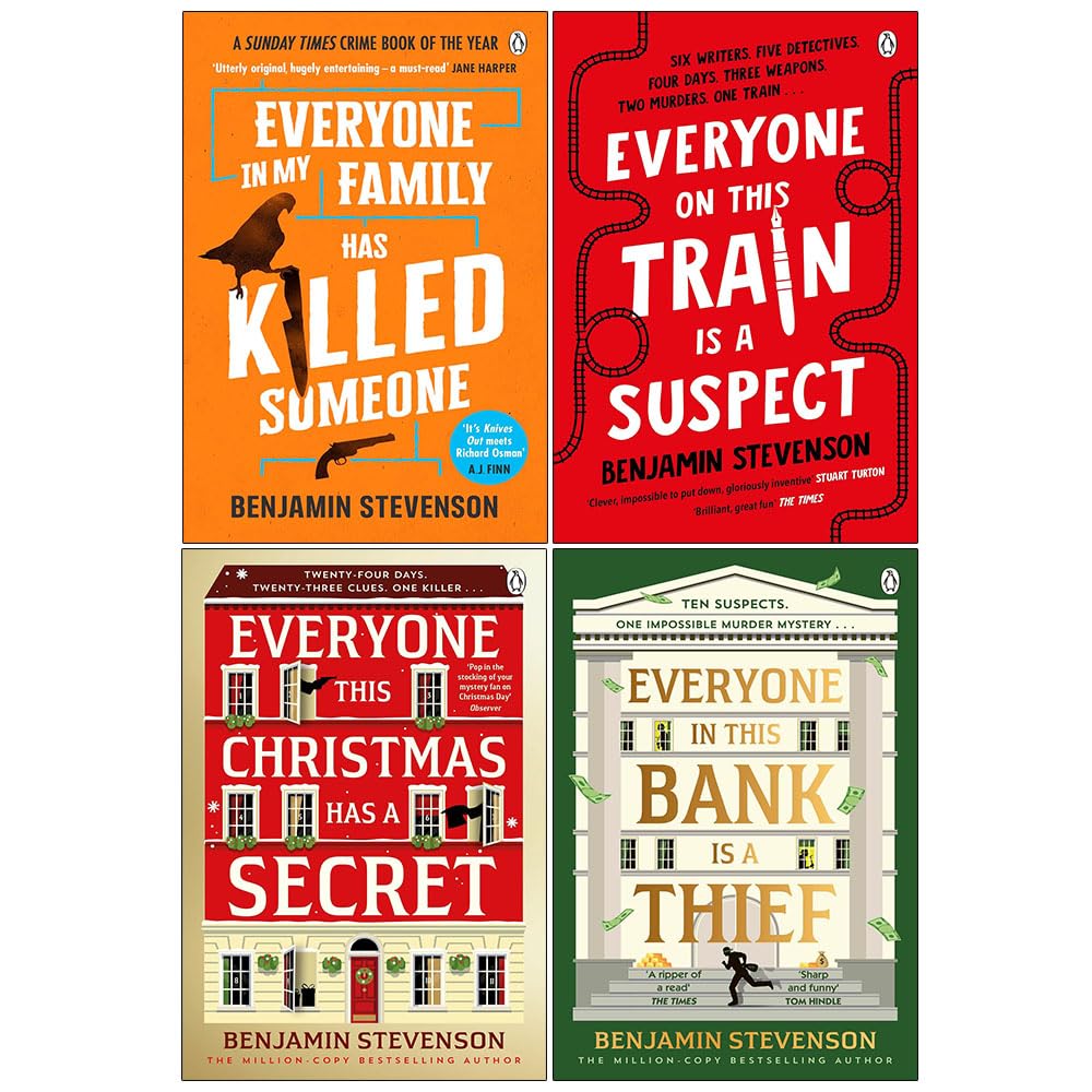 Ernest Cunningham Series 4 Books Collection Set by Benjamin Stevenson - front cover of the paperback box set