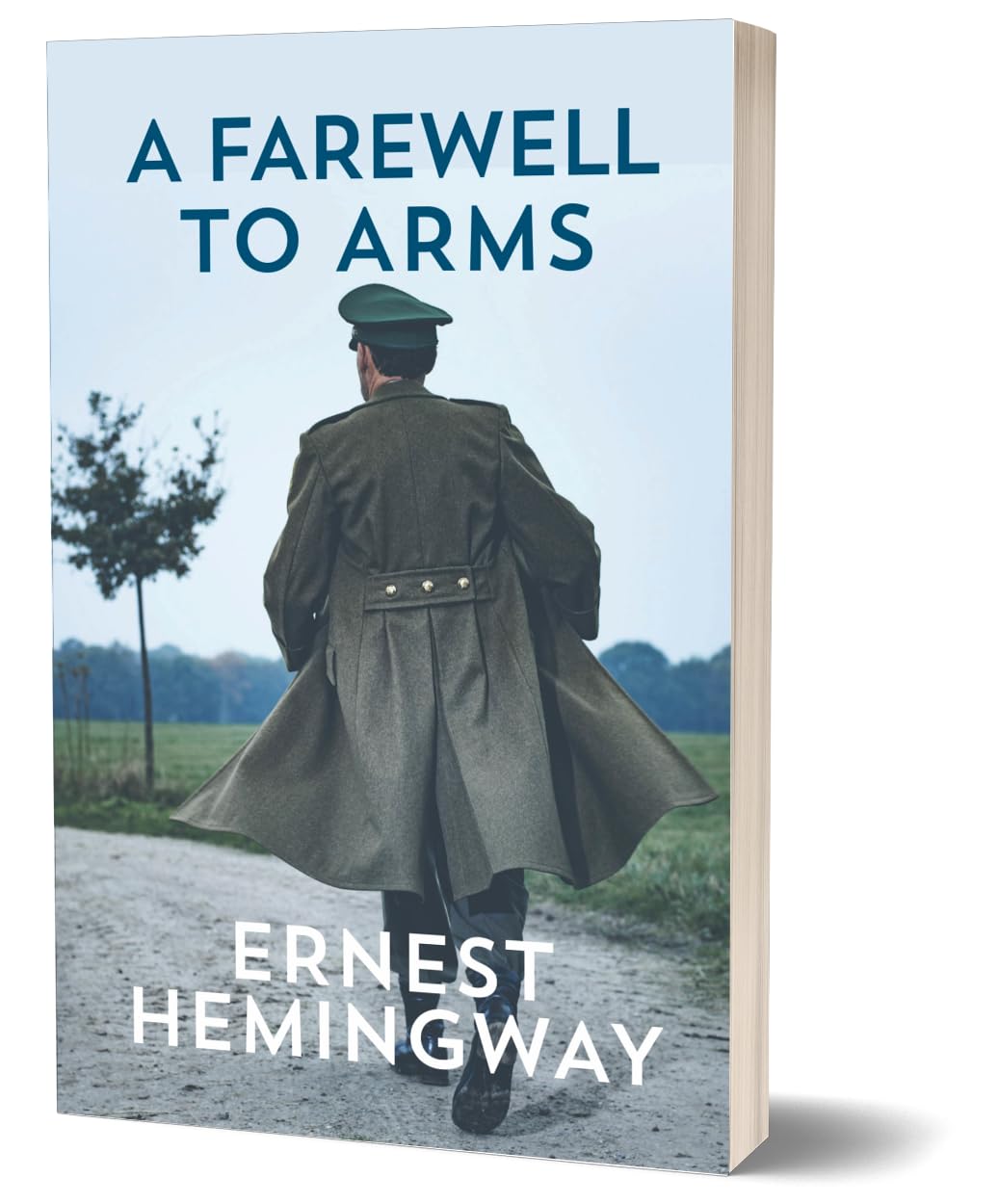 Open page spread from one of the Ernest Hemingway Collection paperback novels.
