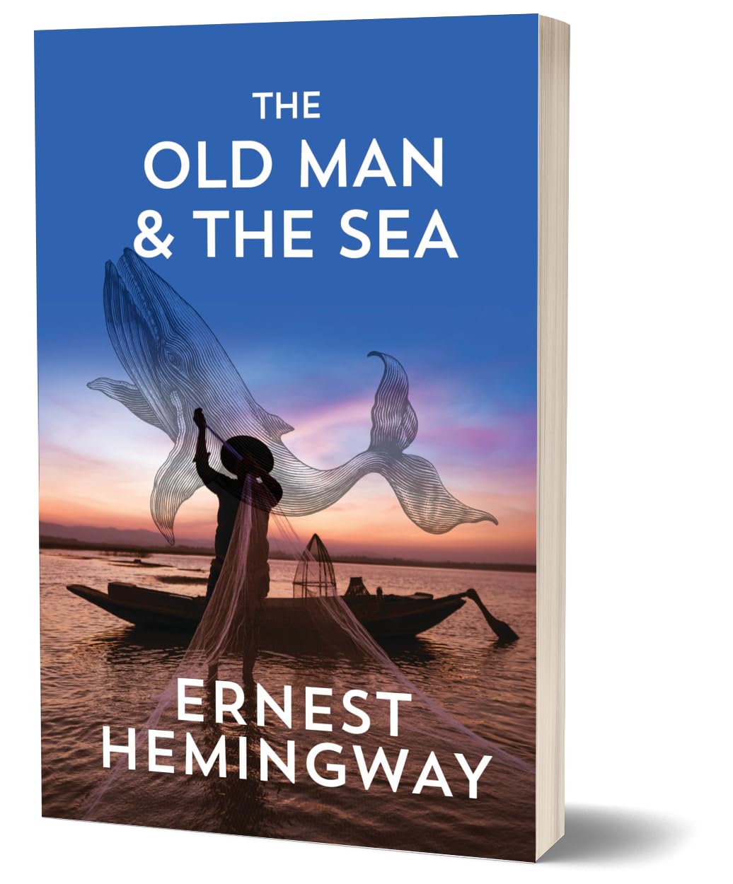 Top-down view of the Ernest Hemingway Collection 6 paperback books arranged together.