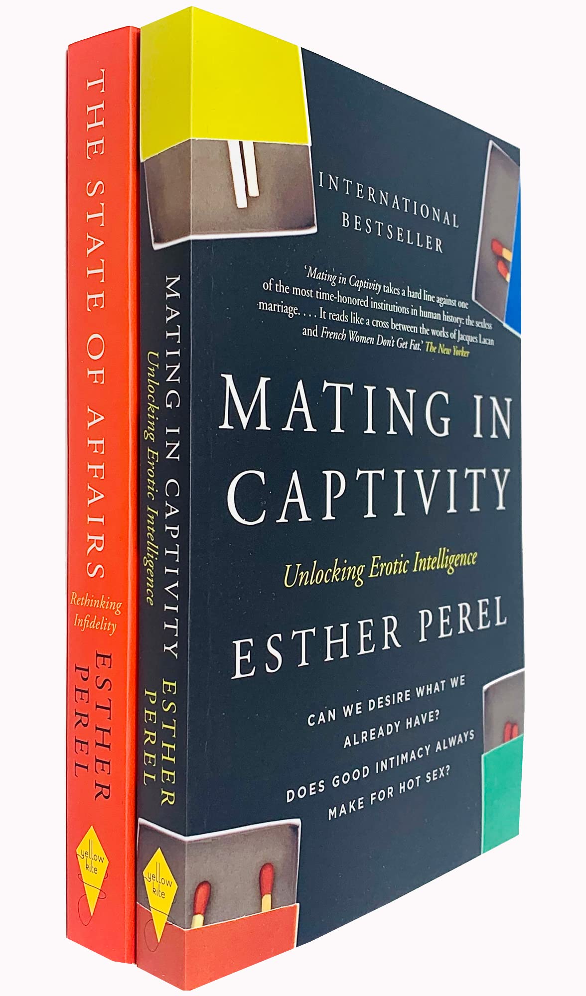 Esther Perel 2 Books Collection Set paperback front cover featuring Mating in Captivity and The State of Affairs