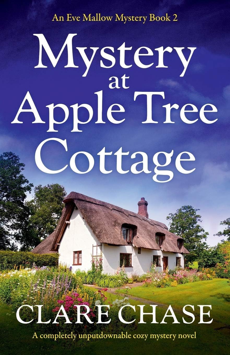 Close-up of Mystery at Seagrave Hall paperback front cover, book three in the Eve Mallow Mystery series