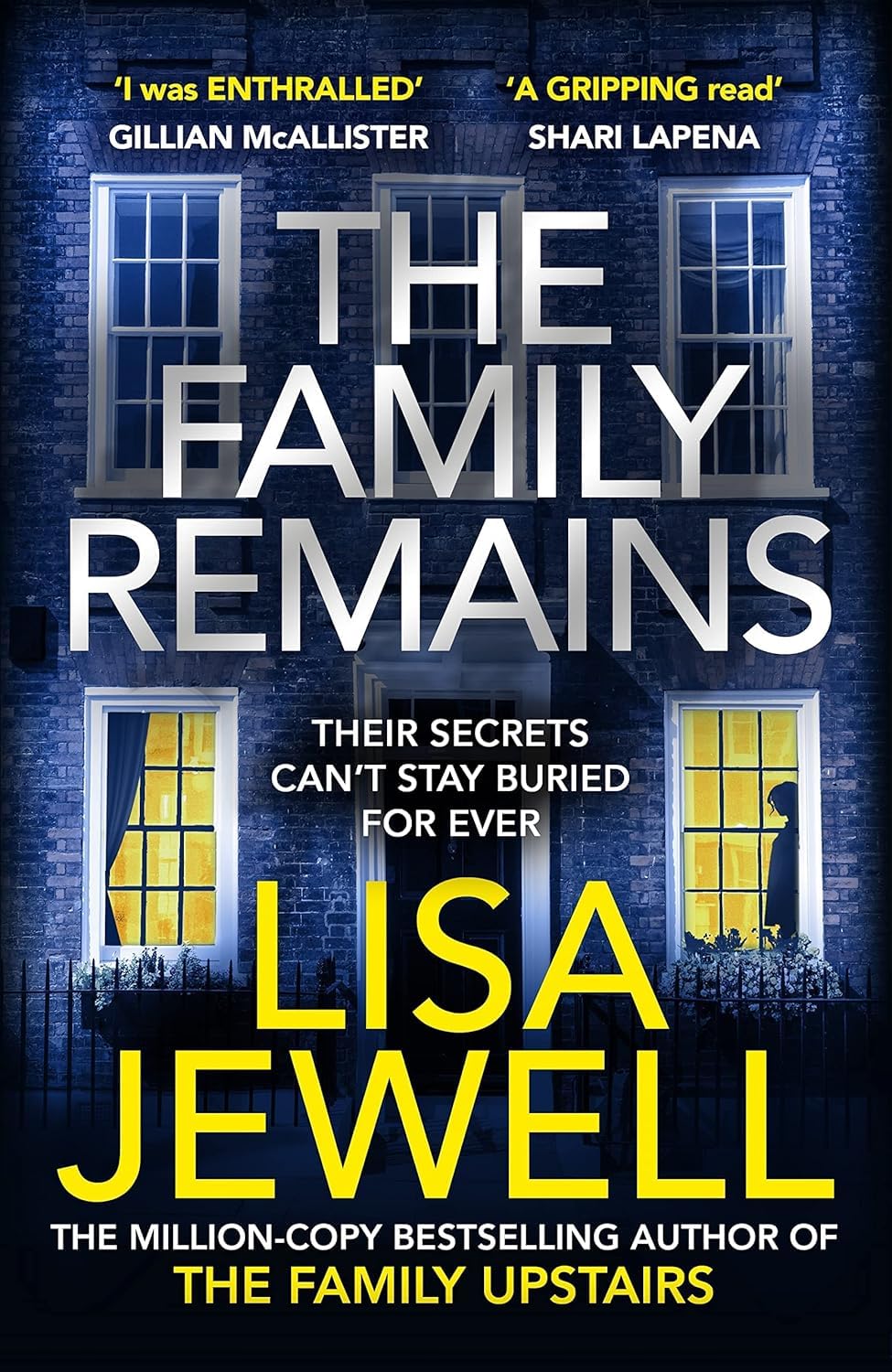 The Family Upstairs and The Family Remains paperback books by Lisa Jewell shown together