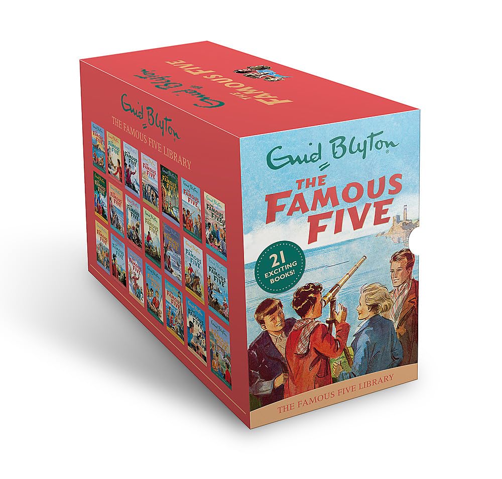 Famous Five Series by Enid Blyton 21 Books Collection Box Set - front cover of the paperback box set