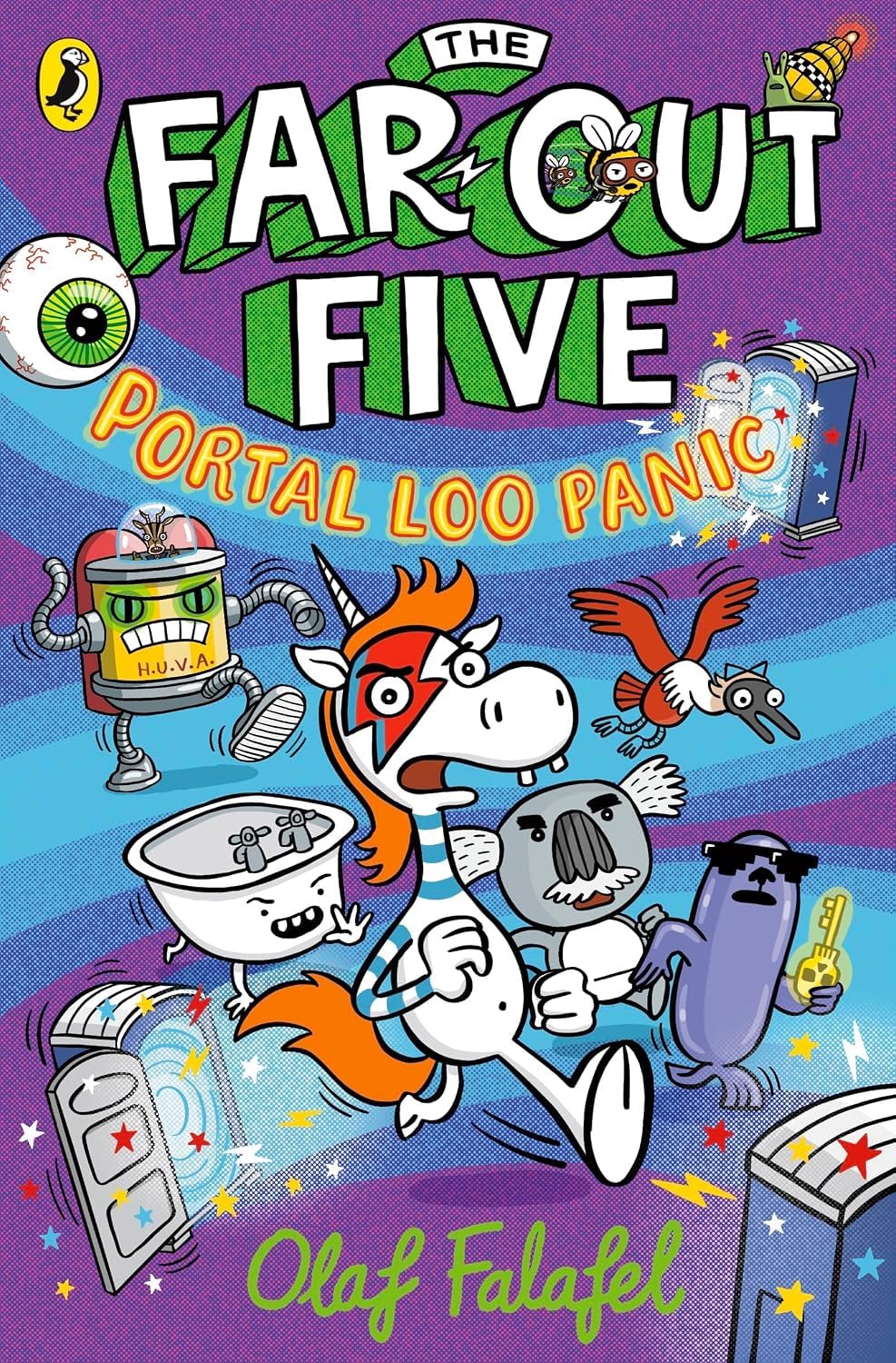 Far Out Five 2 Books Collection Set by Olaf Falafel - both paperbacks from the set shown together