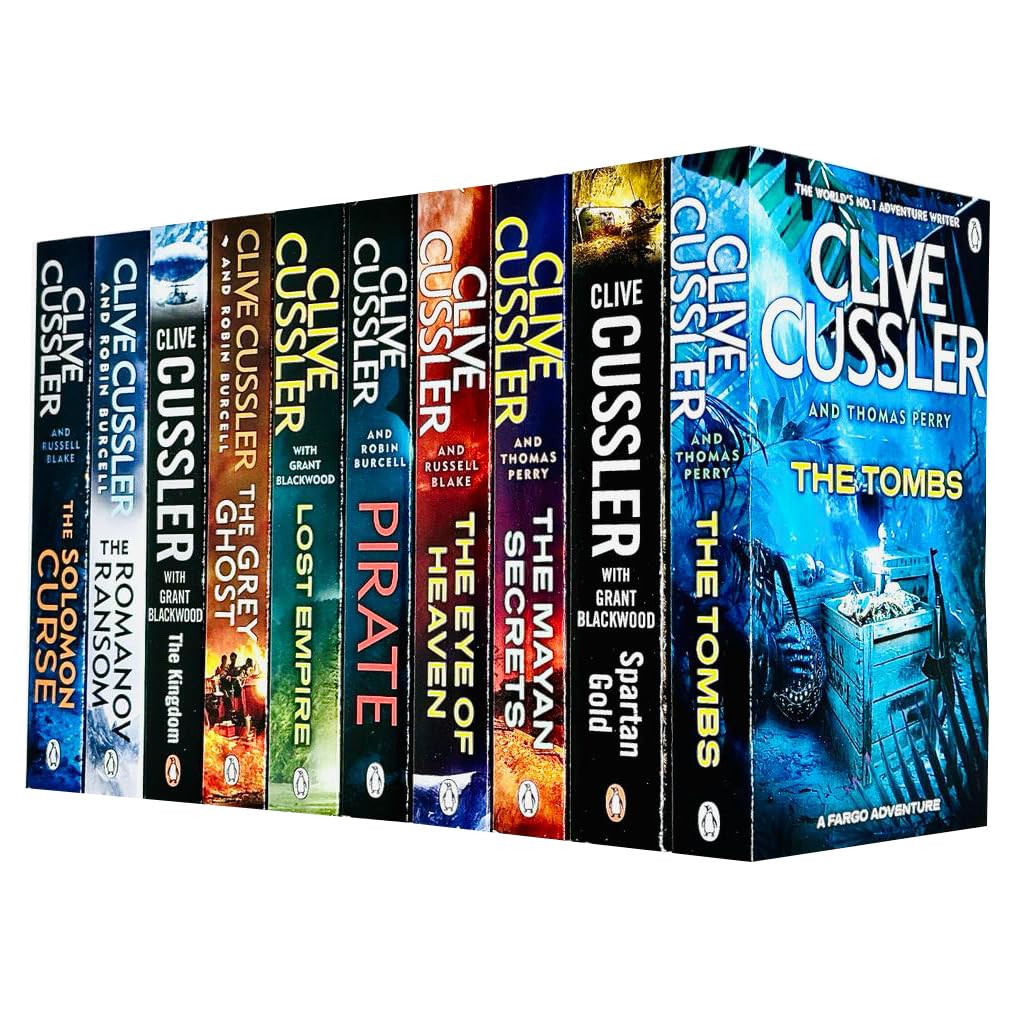 Full Fargo Adventures 10-book paperback set fanned out showing all ten titles