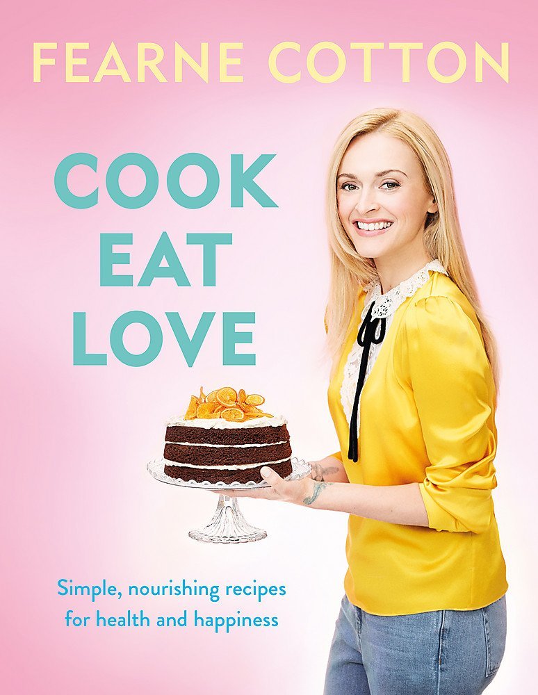 Back cover detail of the Fearne Cotton 3 Books Collection Set showing recipe and wellbeing highlights