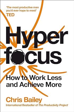 Feel-Good Productivity, Hyperfocus, and Crushing It! paperback books fanned out showing all three spines and covers