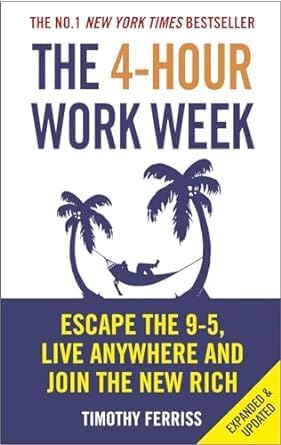 The 4-Hour Work Week by Timothy Ferriss paperback front cover, part of the 3 books non-fiction collection set