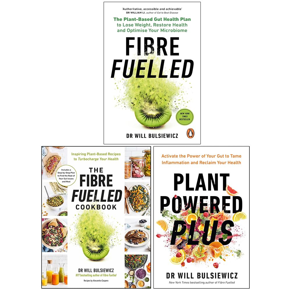 Fibre Fuelled by Dr Will Bulsiewicz paperback front cover, gut health non-fiction book