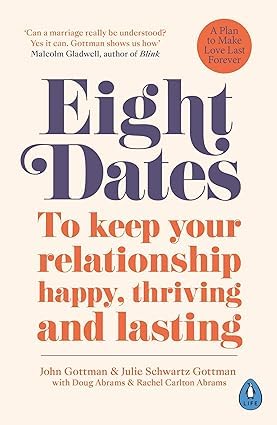 Eight Dates paperback cover by John Gottman and Julie Schwartz Gottman, guided conversation book from the Gottman relationship set