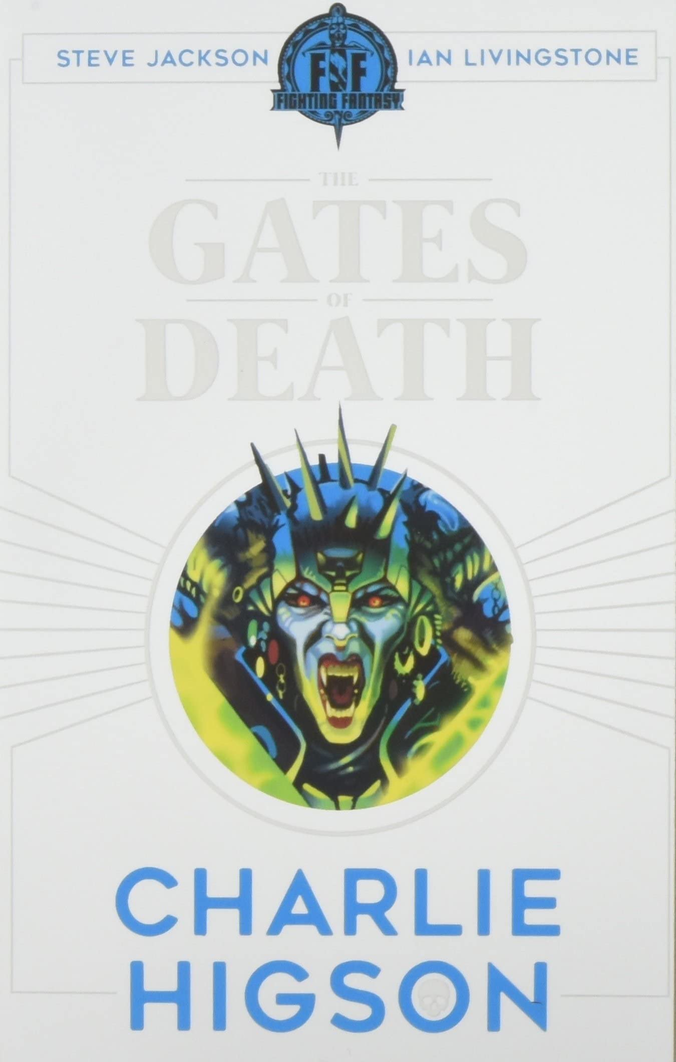 The Gates of Death and Return to Firetop Mountain paperback covers from the Fighting Fantasy gamebook set