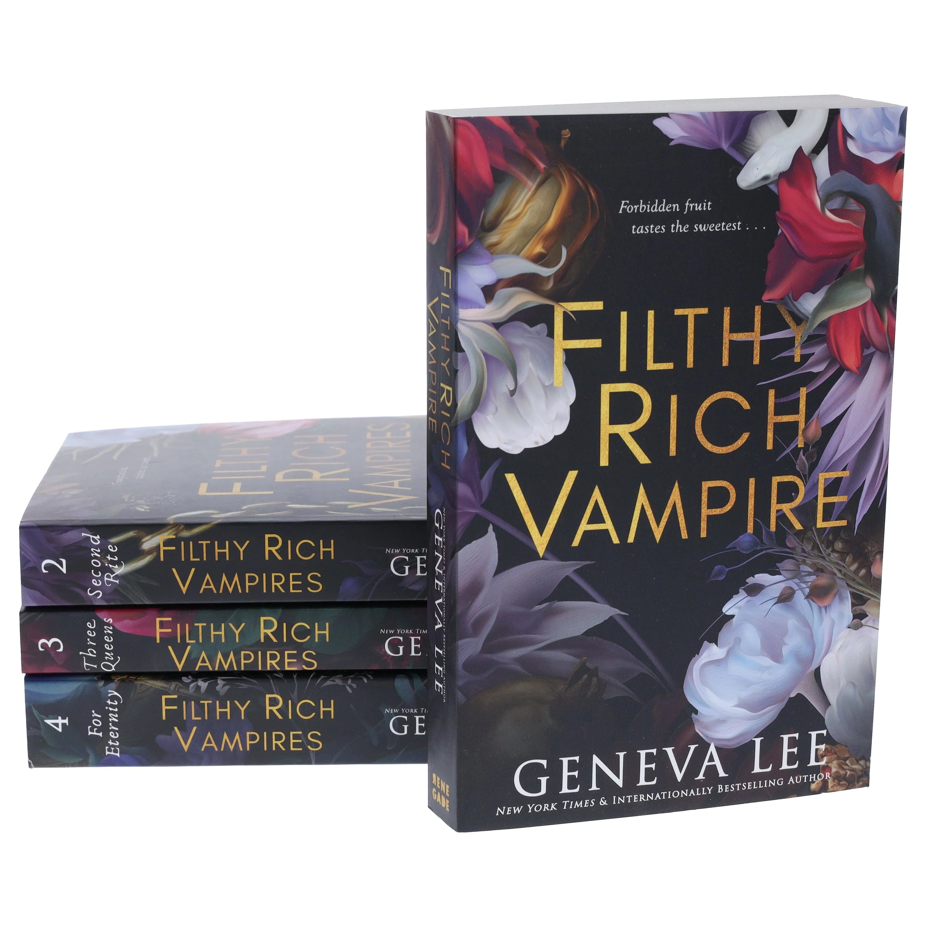 Thumbnail preview of the Filthy Rich Vampires 4-book paperback collection set by Geneva Lee.