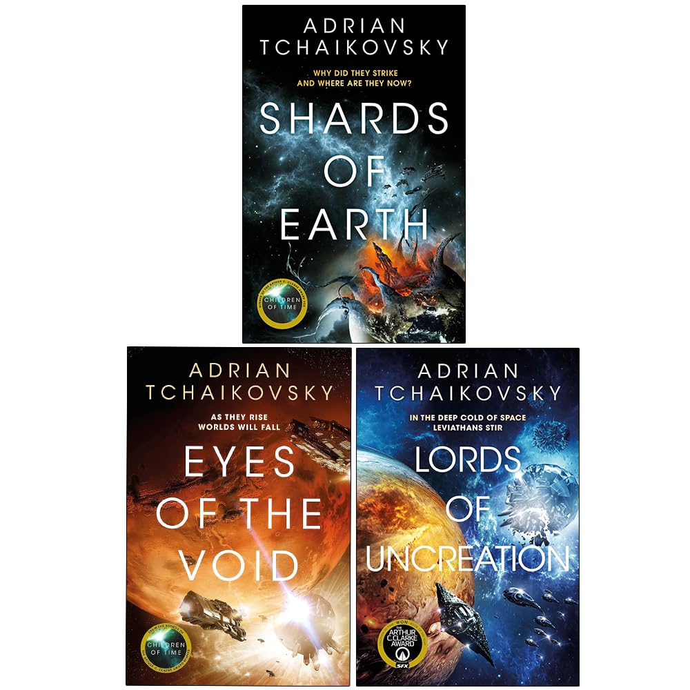 The Final Architecture trilogy paperback books fanned out on a plain background showing all three titles
