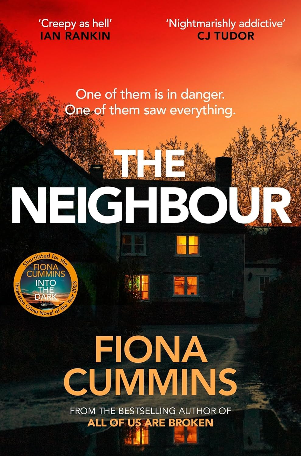 Back cover of Fiona Cummins Collection paperback set showing synopsis and reviews