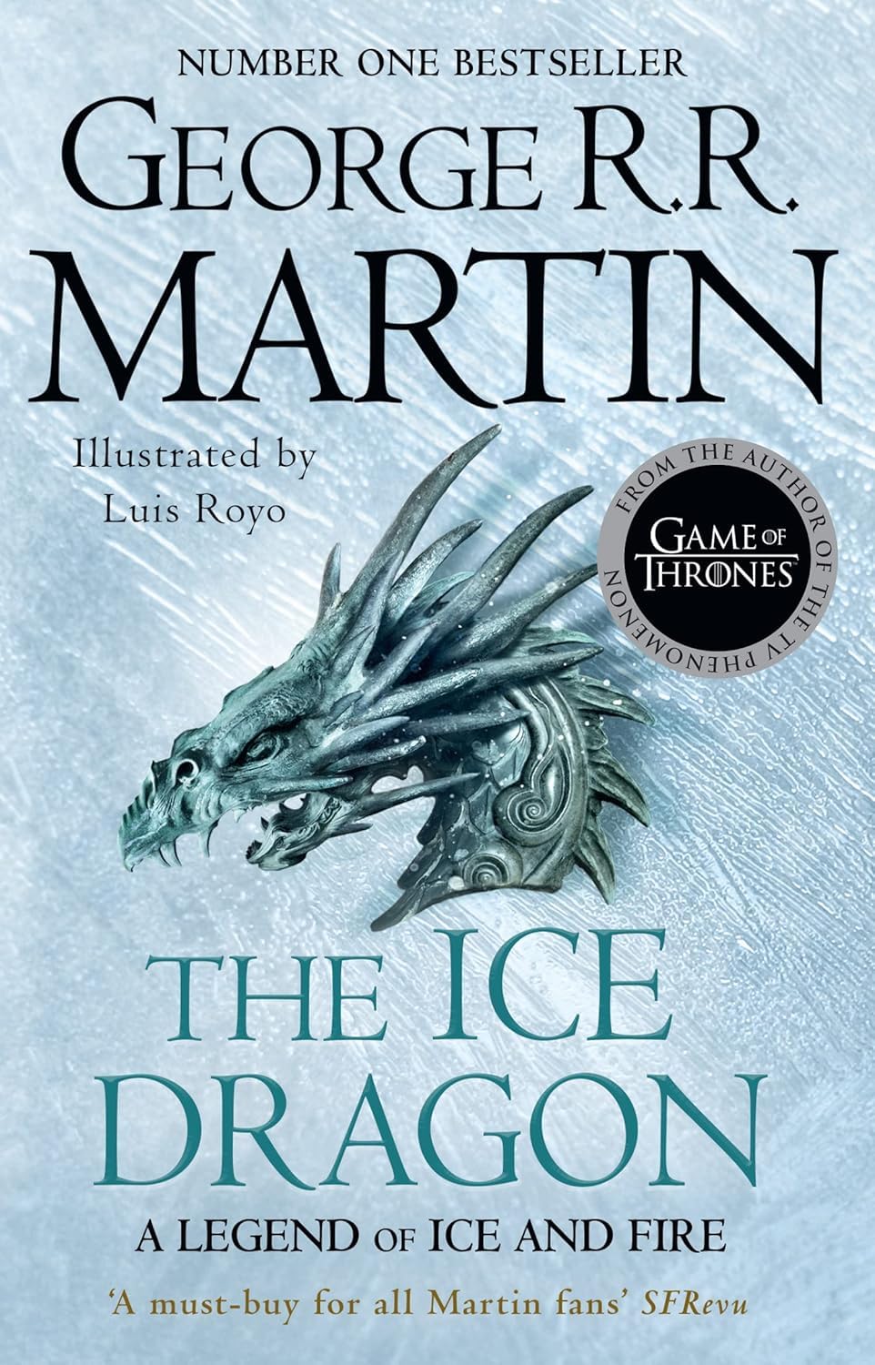 Fanned-out view of all three paperback book covers in the George R.R. Martin Fire and Blood collection set