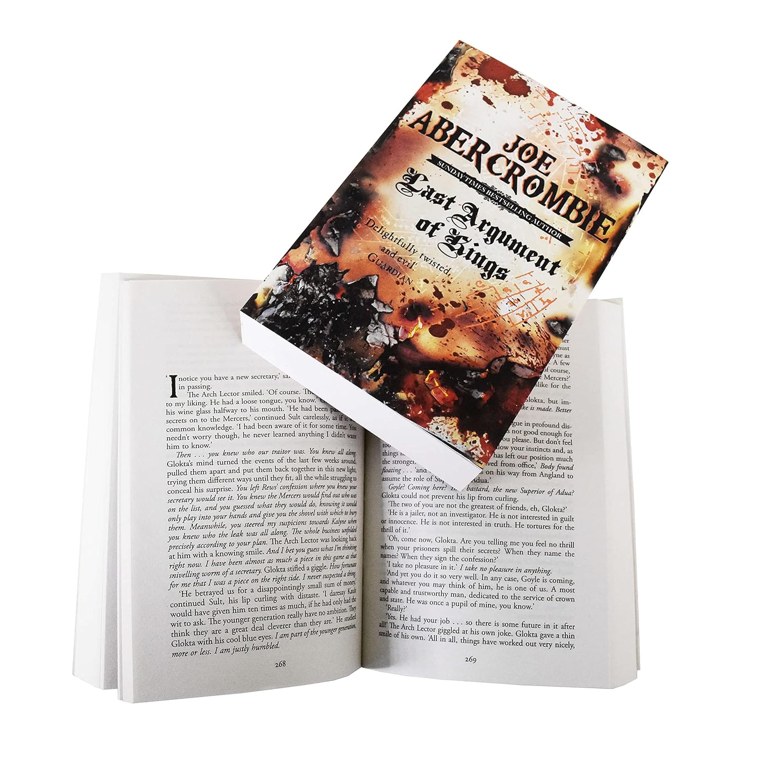 Back cover and blurb detail of the First Law Trilogy paperback box set by Joe Abercrombie