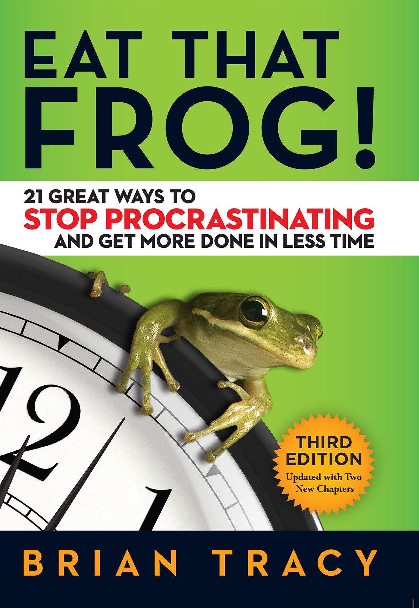 Eat That Frog! by Brian Tracy paperback cover from the Focus Set nonfiction collection