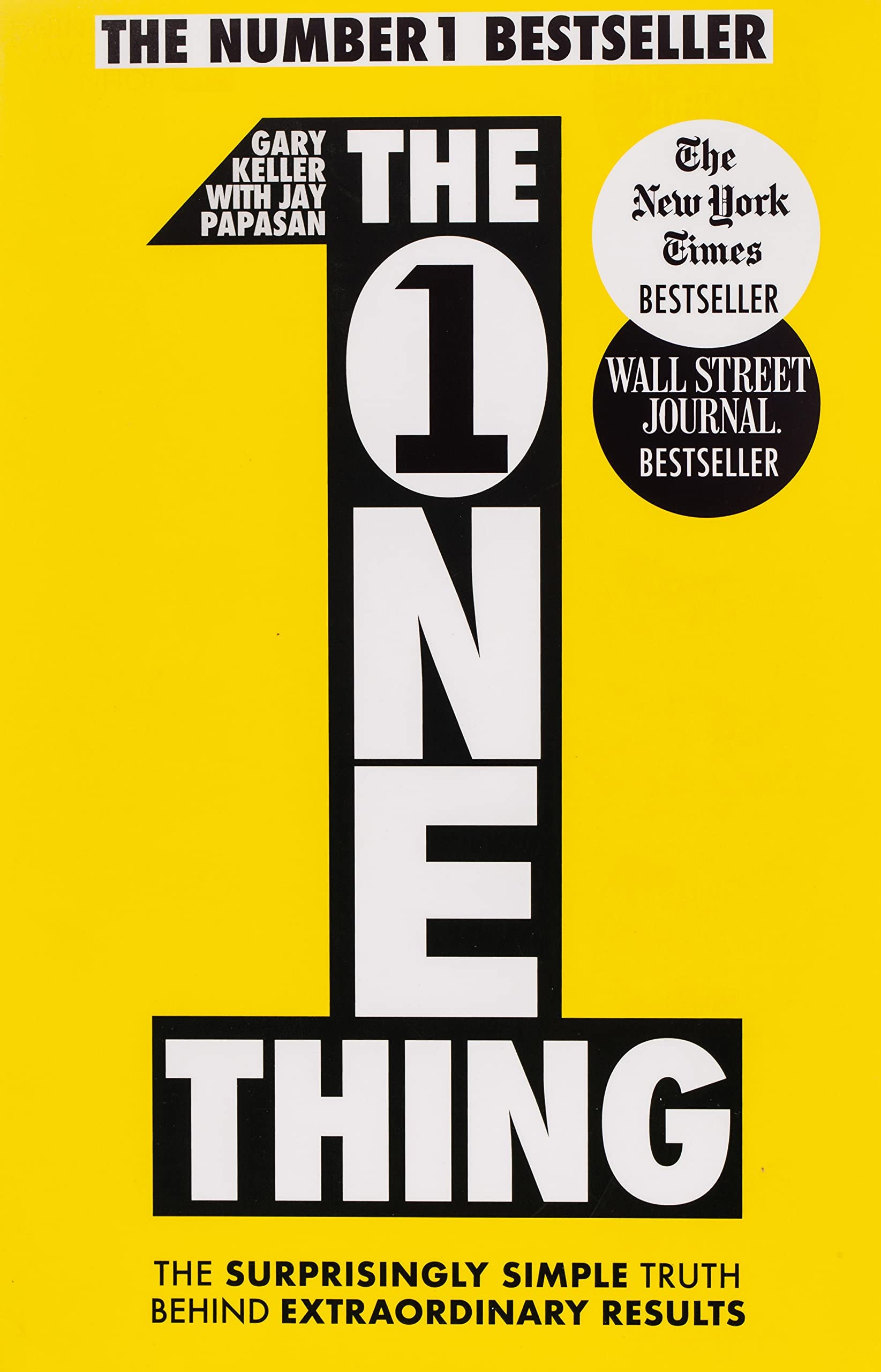 The One Thing by Gary Keller and Jay Papasan paperback cover from the Focus Set nonfiction collection
