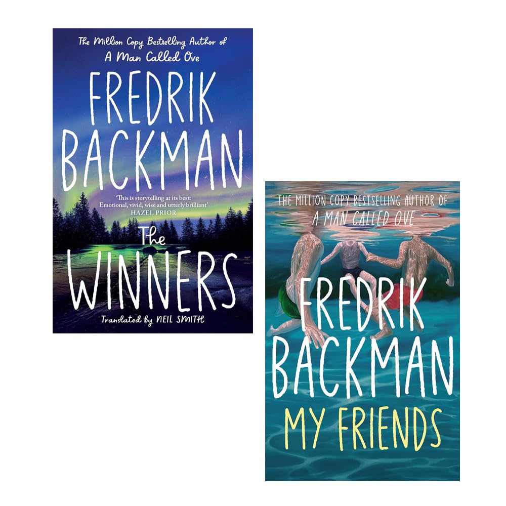 Fredrik Backman 2 Books Collection Set paperback front covers, My Friends and The Winners