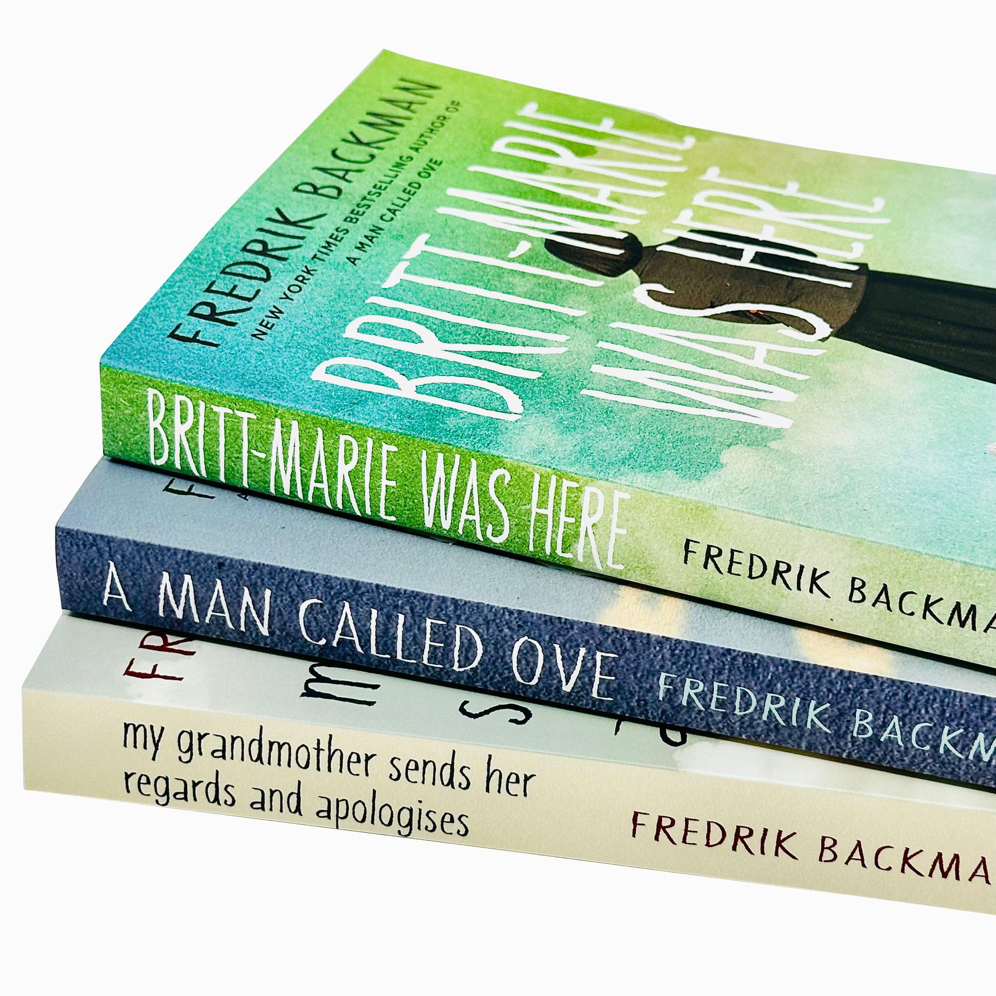Back cover blurb of A Man Called Ove paperback from the Fredrik Backman 3 books collection set