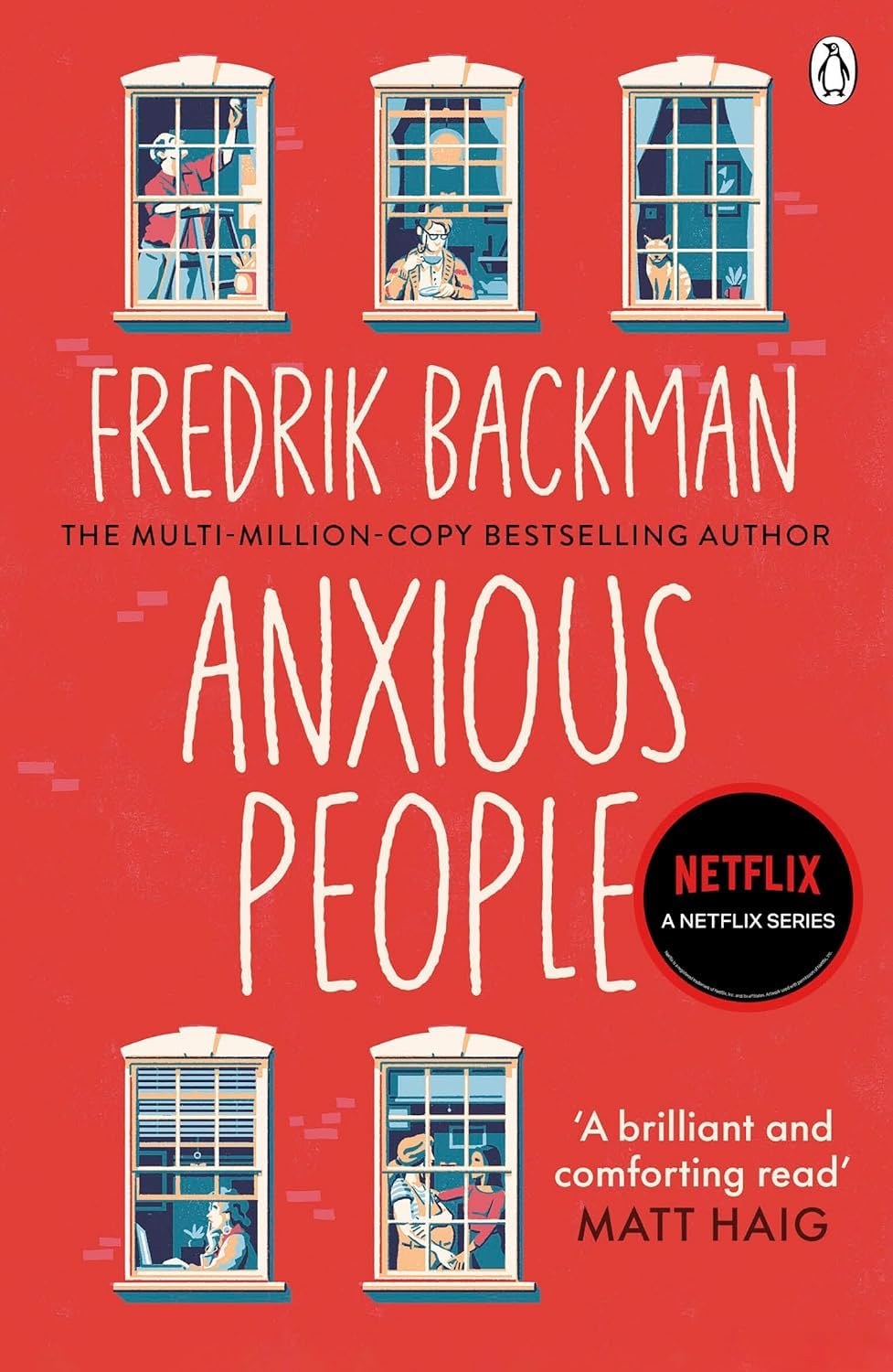 Anxious People and Britt-Marie Was Here paperback covers side by side