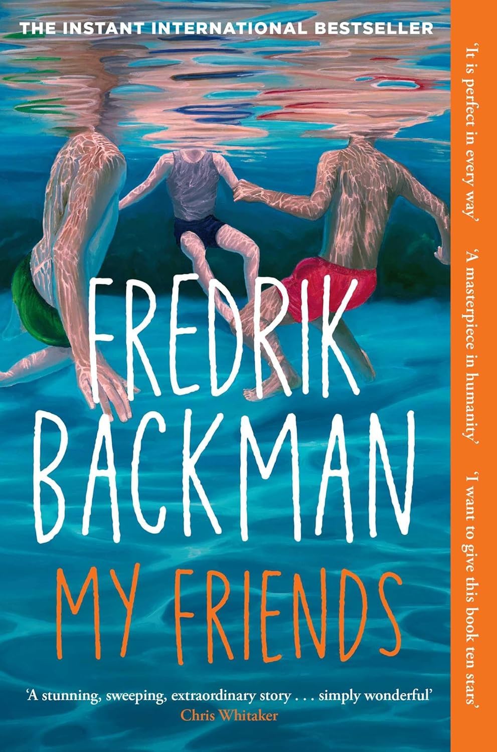 angled shelf display of the 8-book Fredrik Backman set