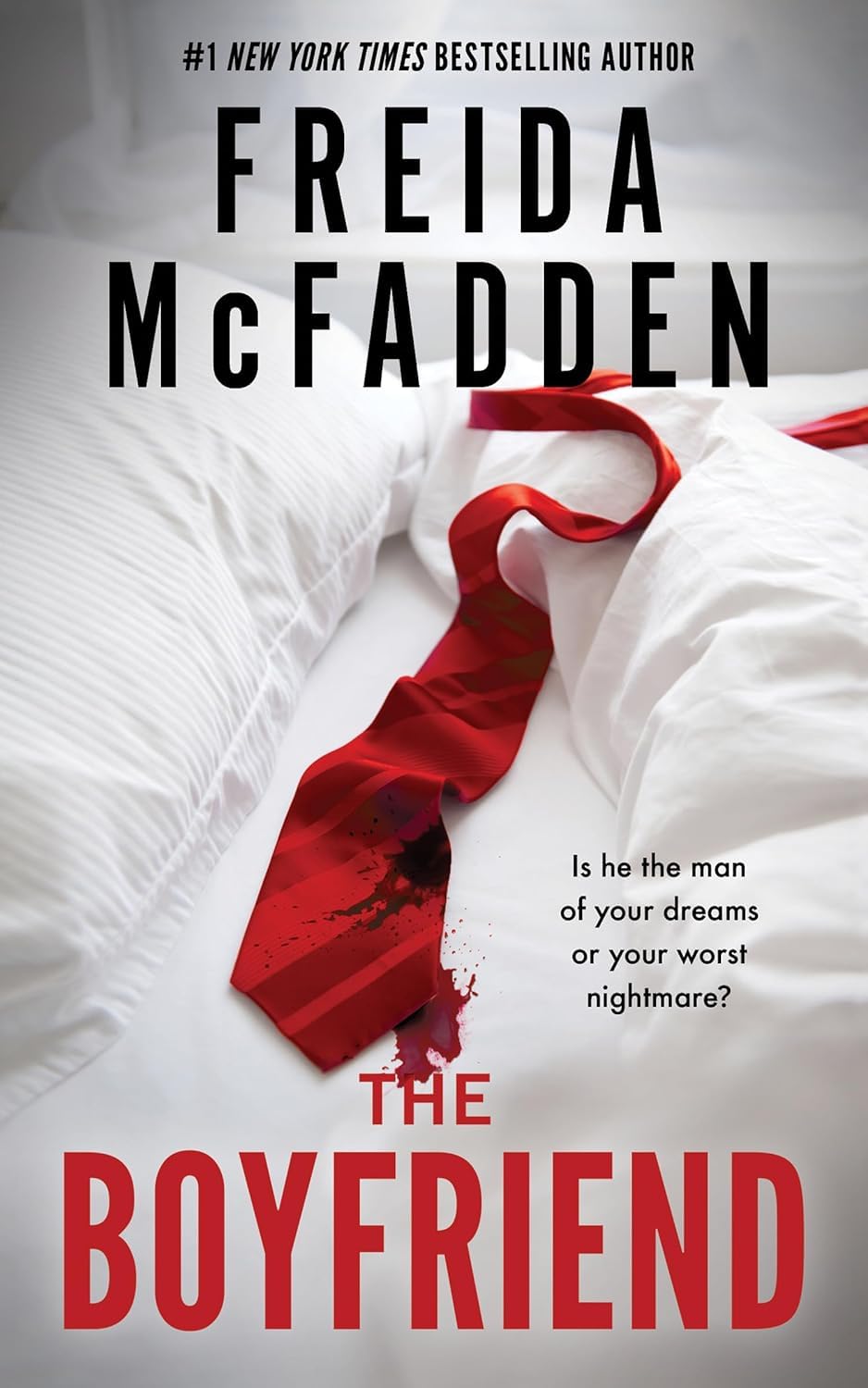 All three paperback books The Tenant, The Boyfriend, and The Crash by Freida McFadden fanned out together
