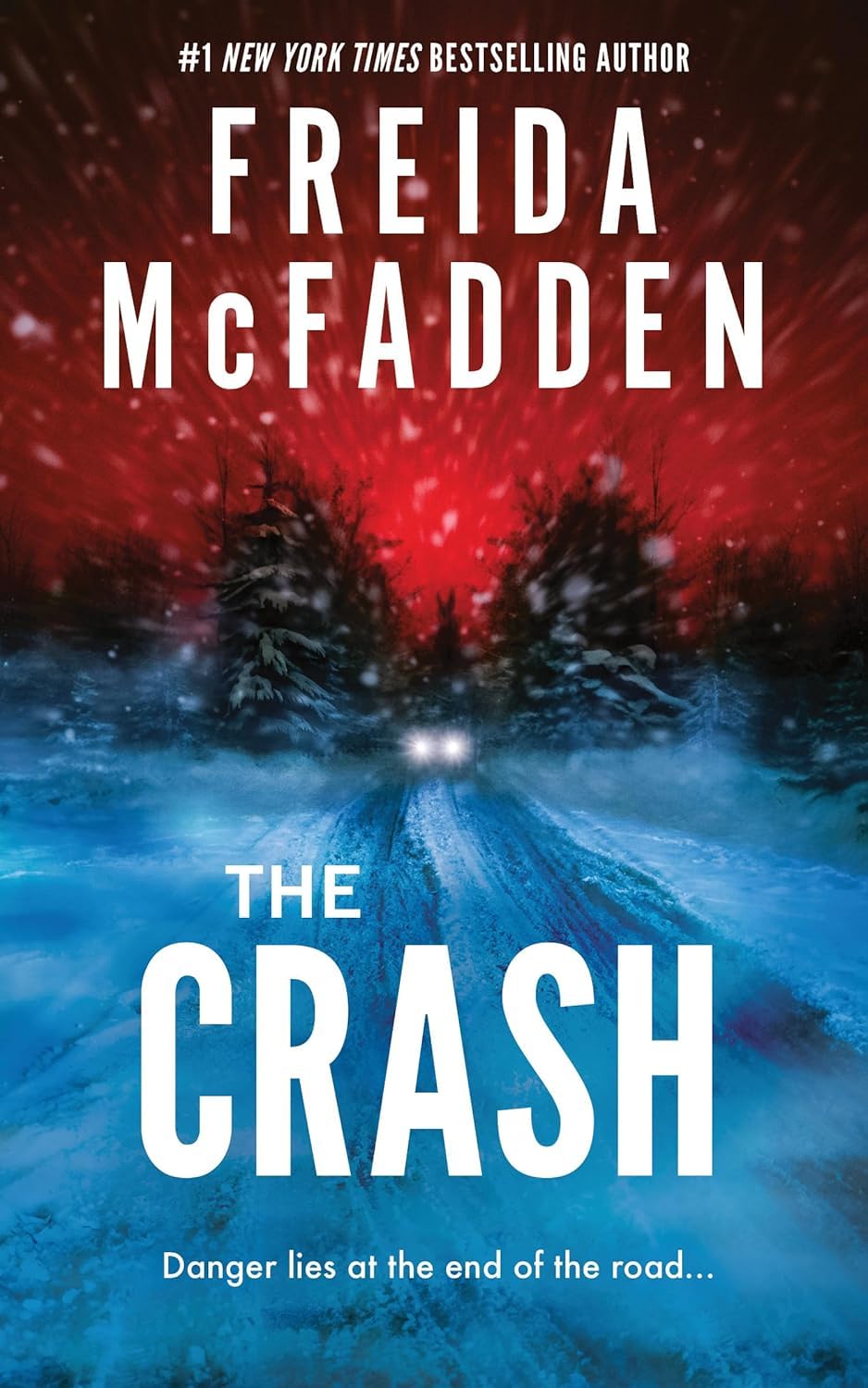 Close-up spine and cover detail of the Freida McFadden paperback thriller collection set
