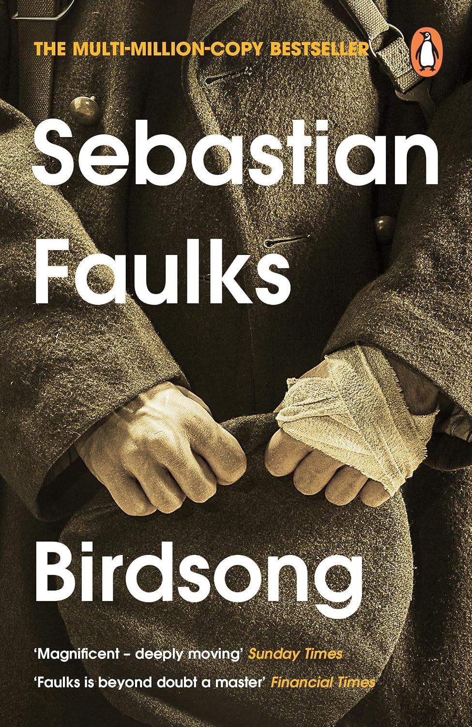 Birdsong by Sebastian Faulks paperback cover, Vintage edition, part of the French Trilogy box set