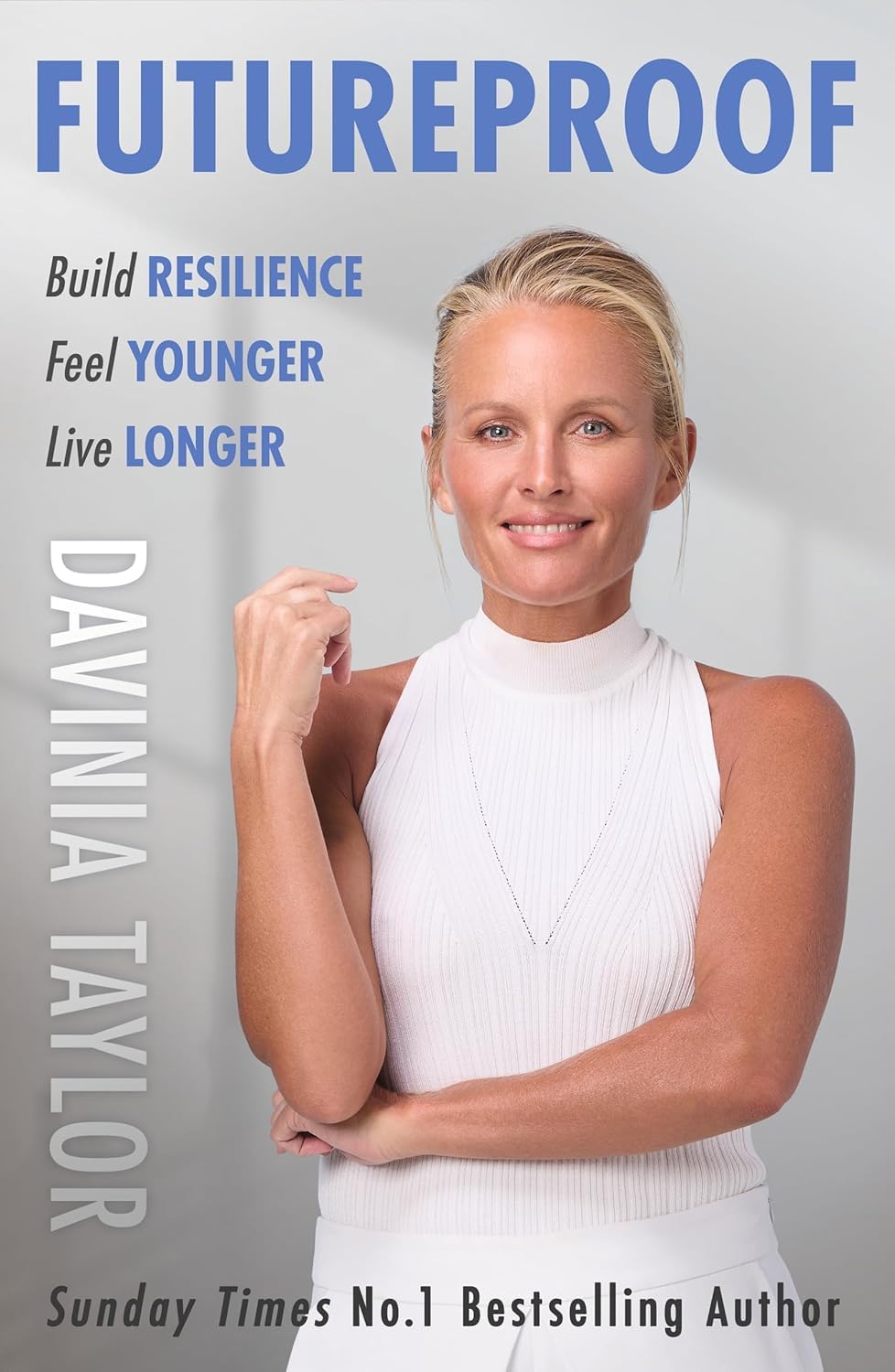 Close-up of the Futureproof paperback front cover by Davinia Taylor