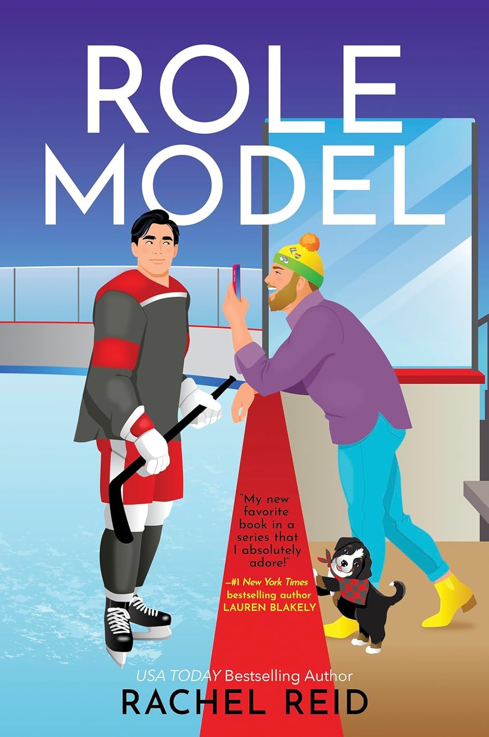 Back cover view of the Game Changers Series 1 Collection paperback books by Rachel Reid featuring hockey romance character artwork