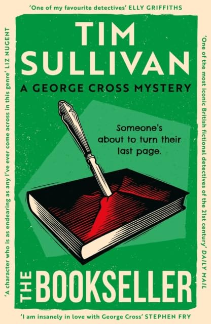 The Bookseller by Tim Sullivan - paperback front cover, Book 7 in the George Cross Mysteries series