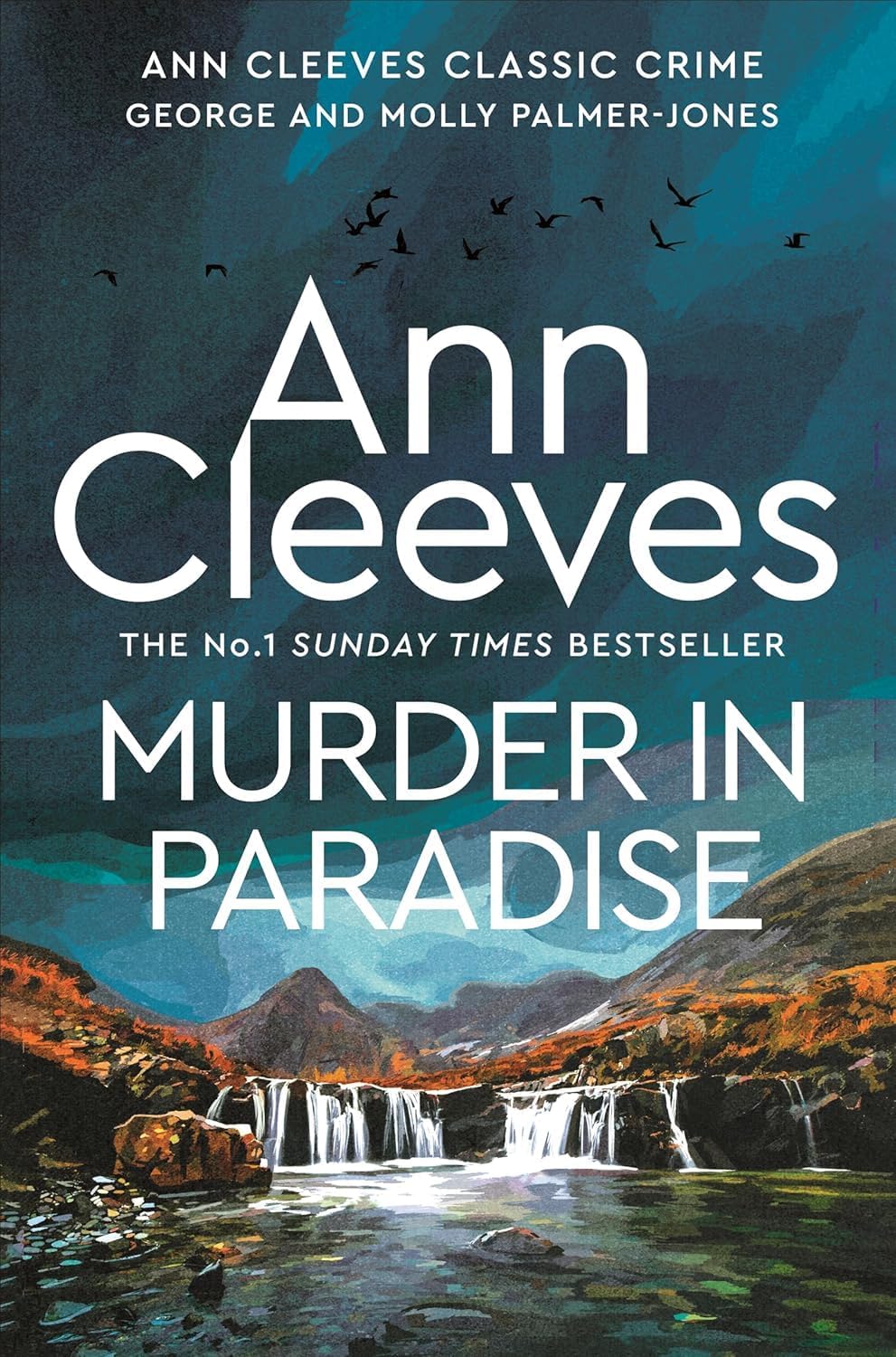 All four Ann Cleeves Palmer-Jones paperback books fanned out together in the collection set