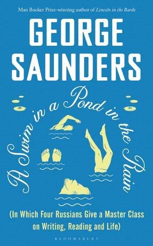 Back cover of A Swim in a Pond in the Rain by George Saunders, paperback edition
