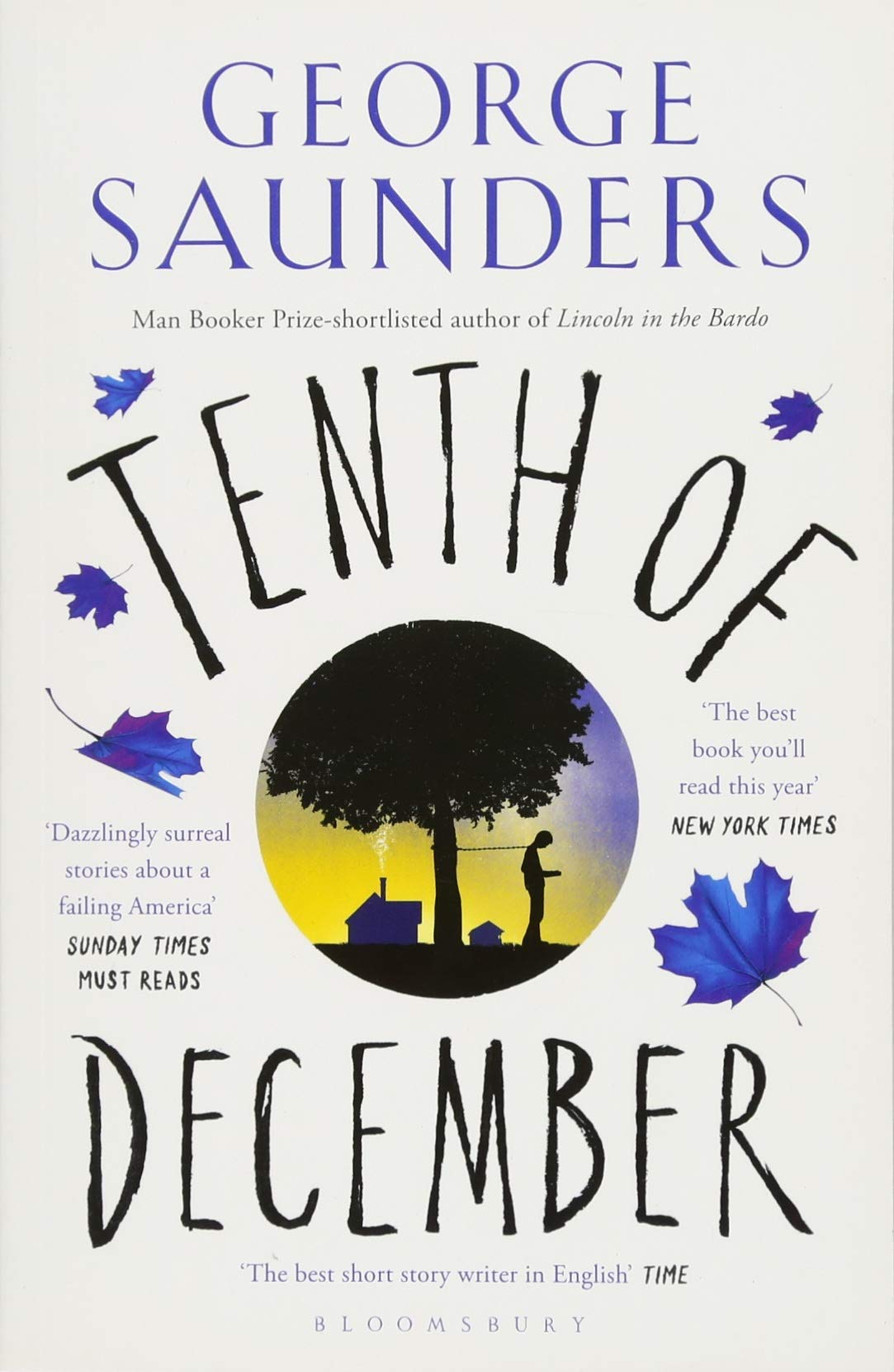 All three George Saunders paperback books fanned out showing spines and covers of the full set