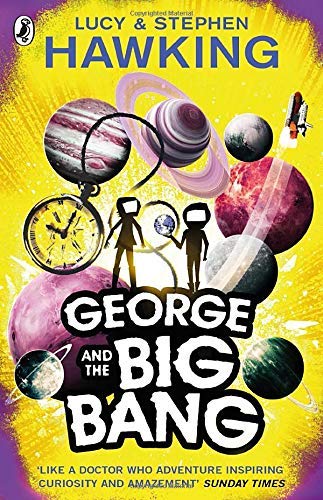 George's Secret Key to the Universe and George's Cosmic Treasure Hunt paperback covers close-up